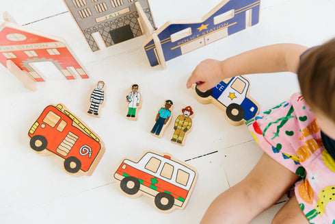 THE FRECKLED FROG - Happy Architect - Emergency Toy Set